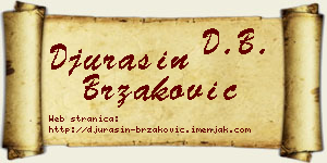 Đurašin Brzaković vizit kartica